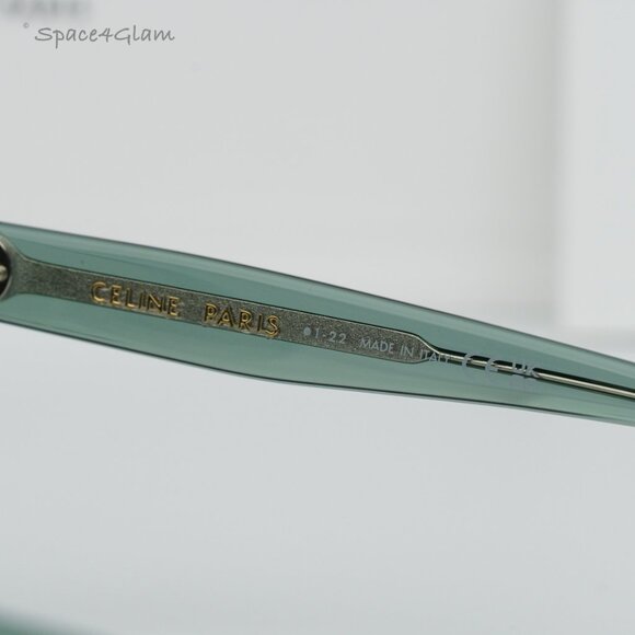 BRAND NEW Celine CL40228I 93B Green Grey Gradient Geometric Women Sunglasses - Picture 6 of 9